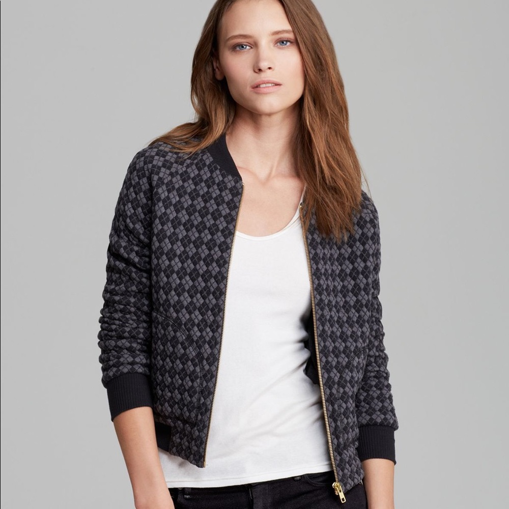 Marc by Marc Jacobs Bomber Zipper Jacket Gray